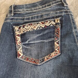 Miss Me Blue Jeans with Embroidered Pocket